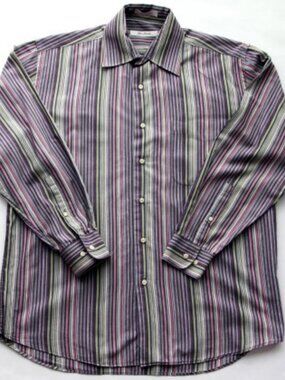 ALAN FLUSSER Dress Shirt 100% Cotton Size M